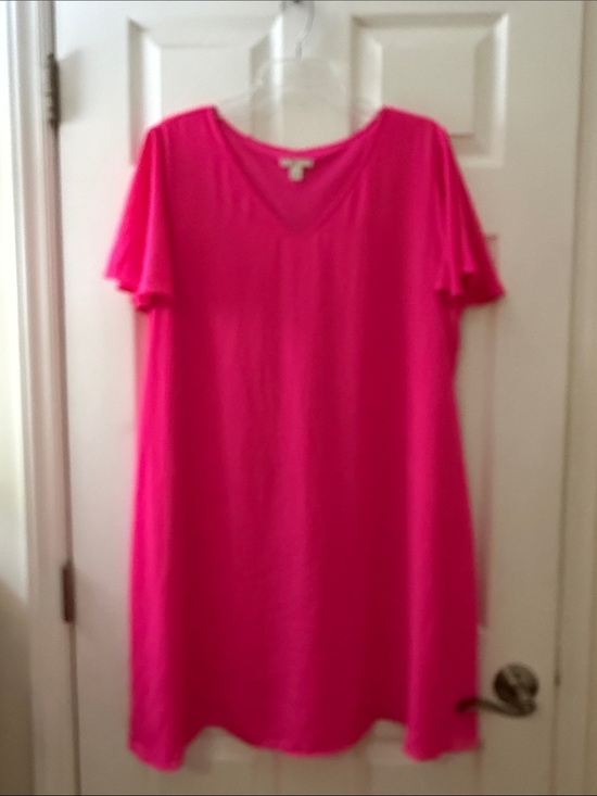 Cato Dresses & Skirts - Hot pink swing dress sz XL